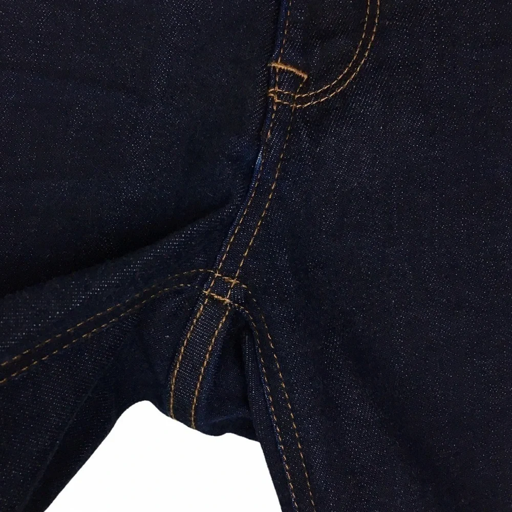 J CREW Jeans Matchstick Straight Leg Ultra Dark Wash Stretch Denim 29S Short